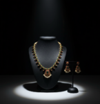 Twin Stone Necklace Set