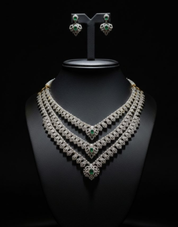 Tri Layer Stone Necklace