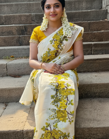 Floral Cotton Set Mundu