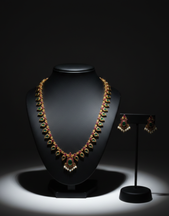 Twin Stone A. P. Long Necklace