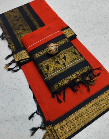 Mix Peacock Style Kalyani Cotton Saree / Lata Gadwal Paithani