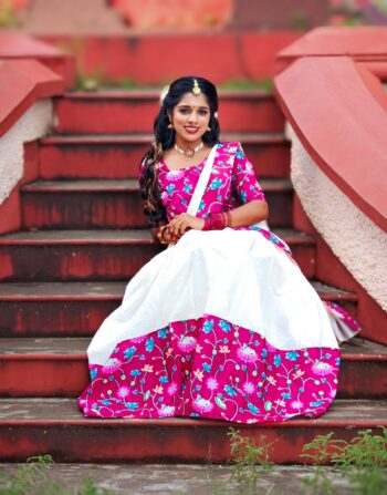 Kalamkari Half Saree