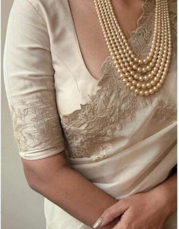 Shiny Tiny Polka Dots Saree