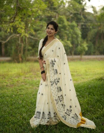 The Chaya Shop Design Cotton Saree