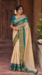 Kanchi Border Mul cotton Saree